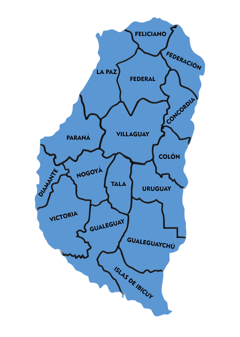 Mapa de Cobertura Litoral Entre Ríos - Logística Nexus